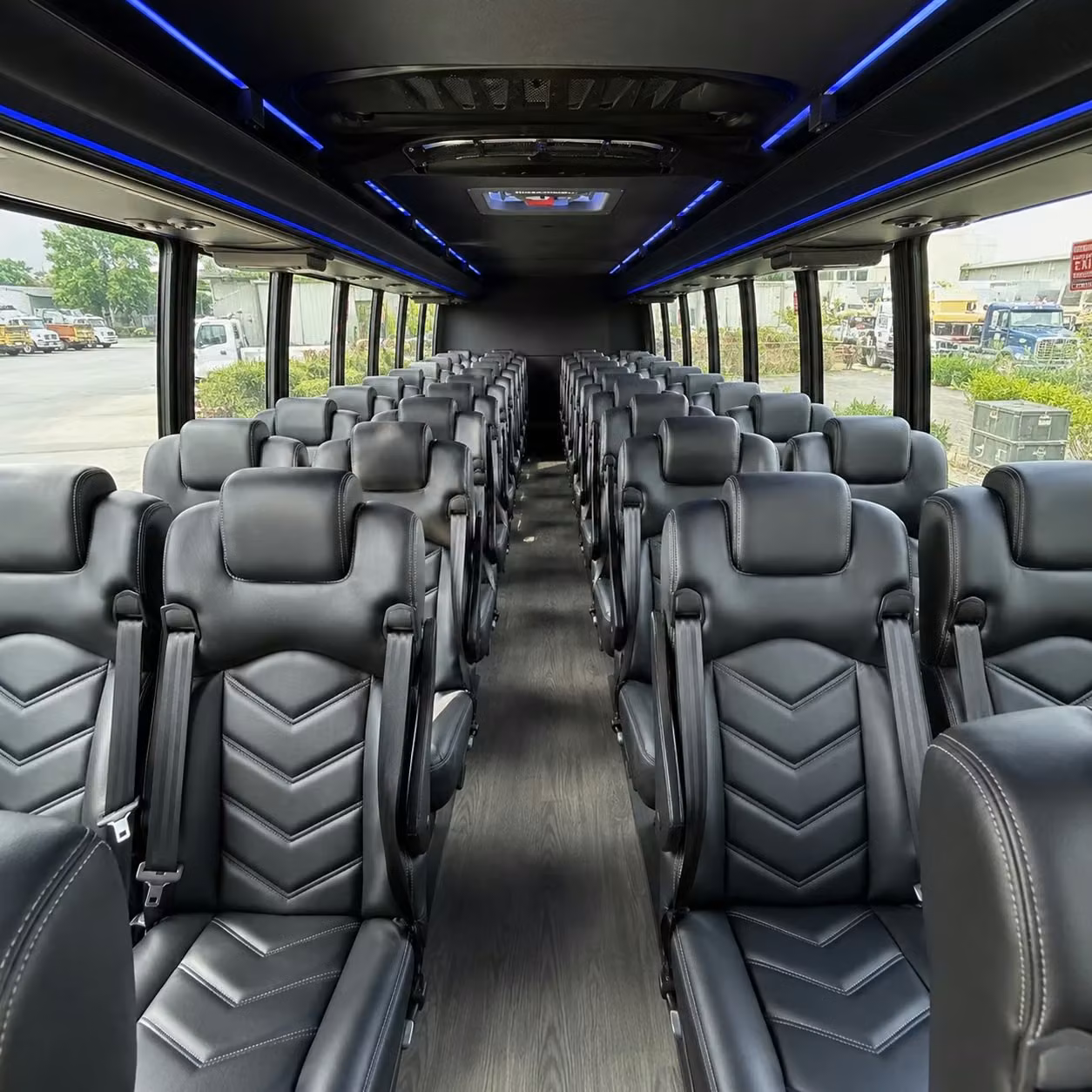 28 passenger minibus interior