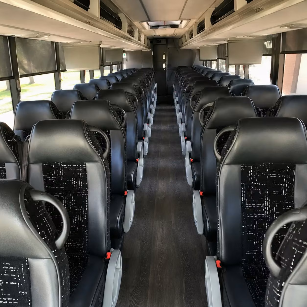paterson charter bus rental interior